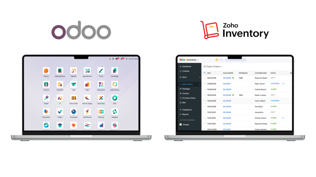 Odoo vs Zoho Inventory