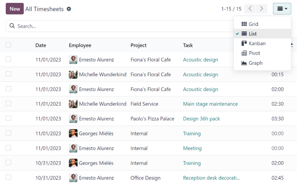 timesheet tracking