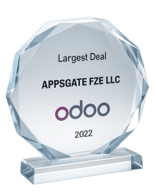 Odoo ERP Partner - Largest Deal Award